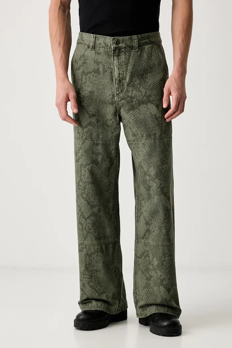 HUGO Blue pantaloni straight pentru bărbați din bumbac Gunter263