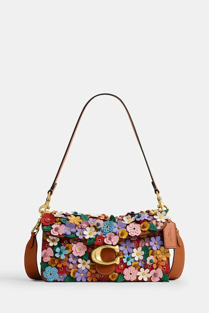Coach geantă pentru femei, din piele Floral Applique Tabby 26