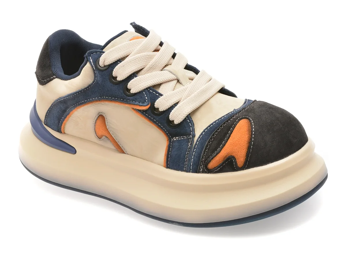 Pantofi sport GRYXX bej, 8571, din piele ecologica