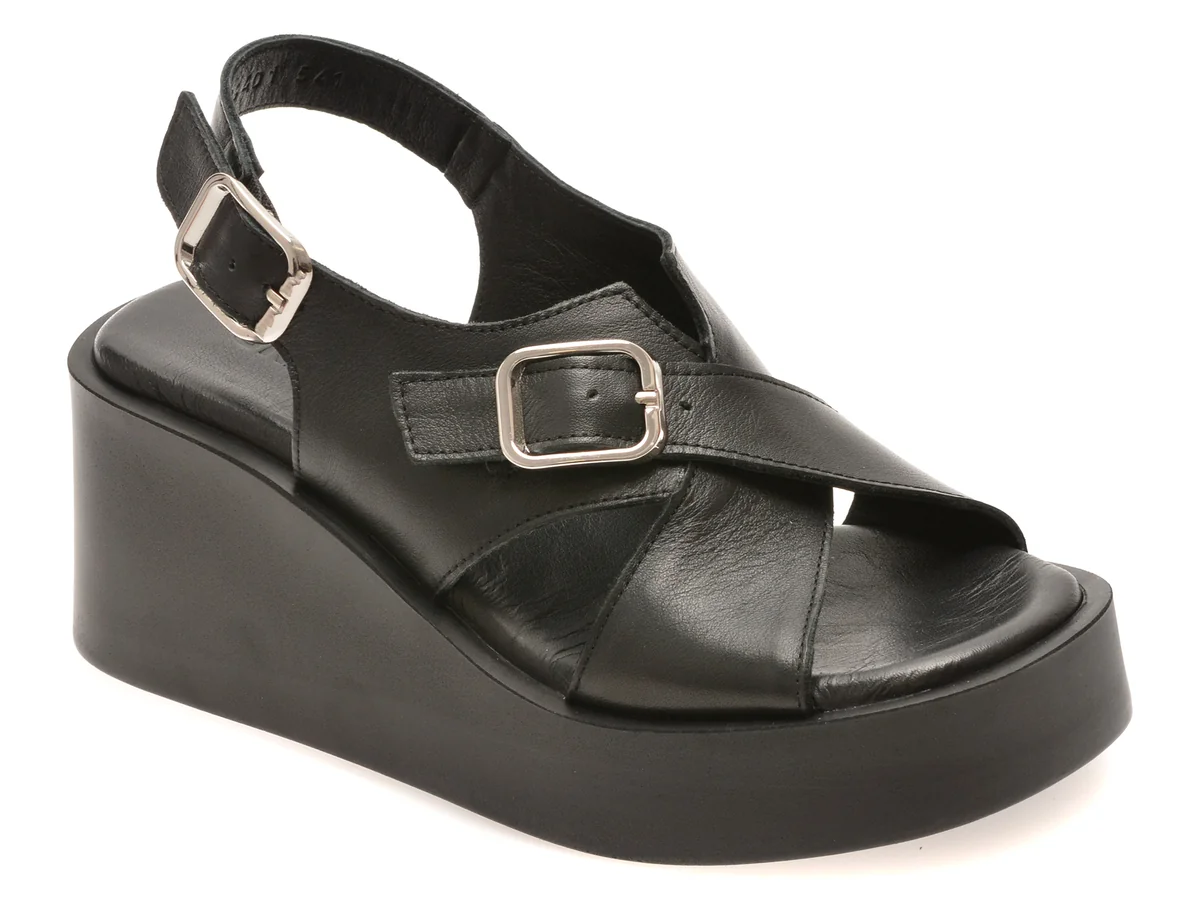 Sandale GRYXX negre, 4212641, din piele naturala