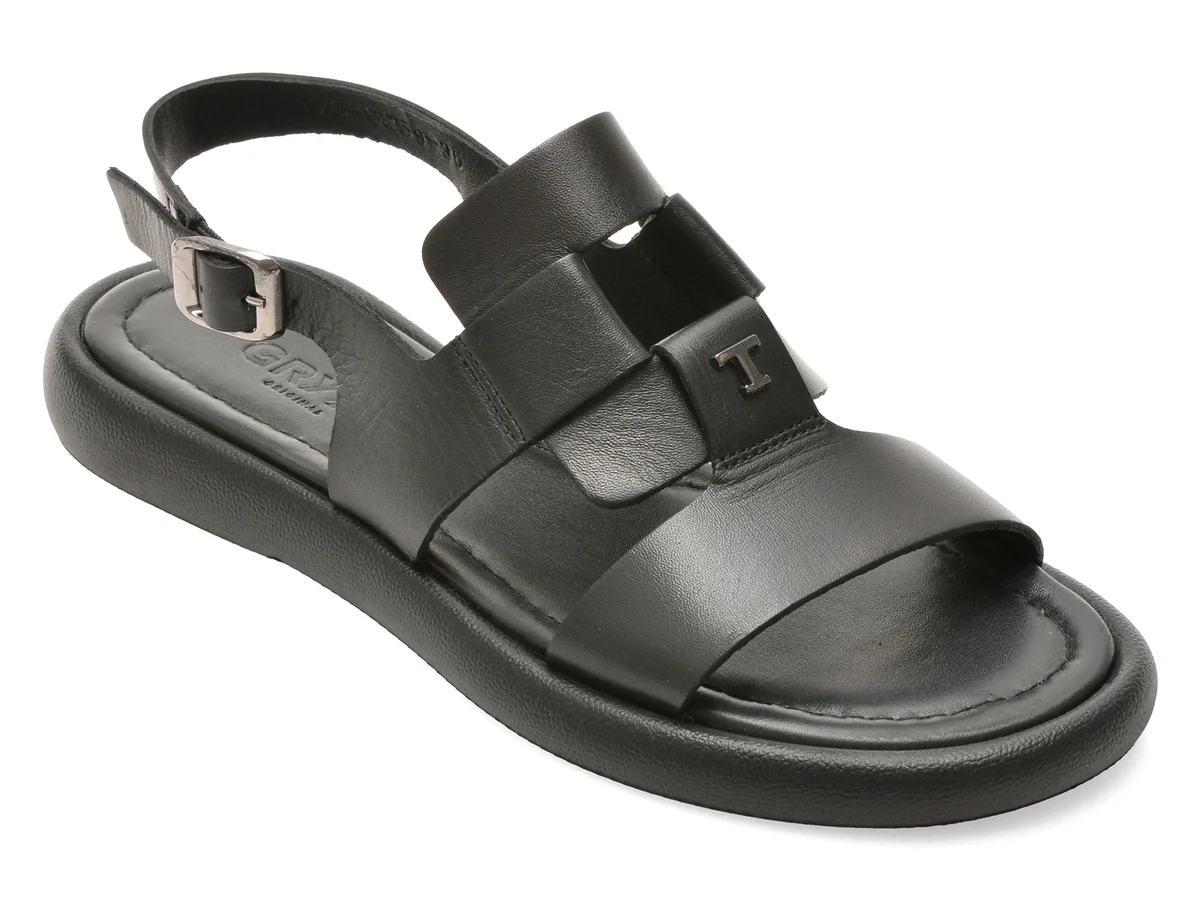 Sandale GRYXX negre, 1766259, din piele naturala