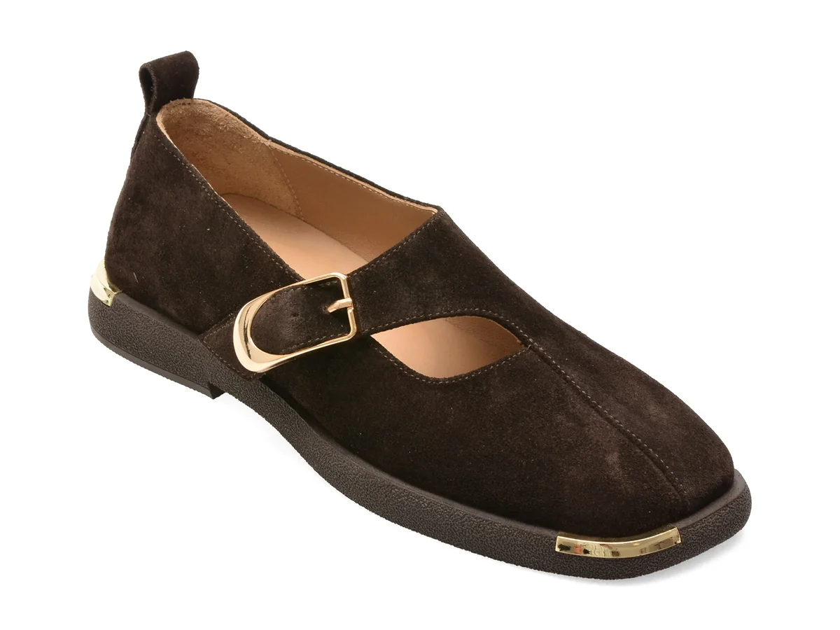 Pantofi GRYXX maro, 022Y707, din piele intoarsa