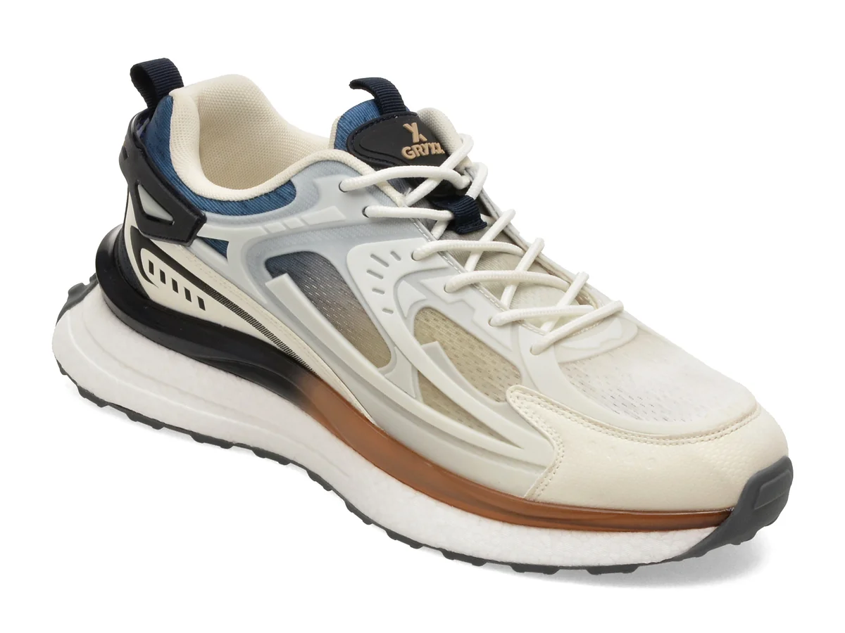 Pantofi sport GRYXX albi, 33398, din material textil