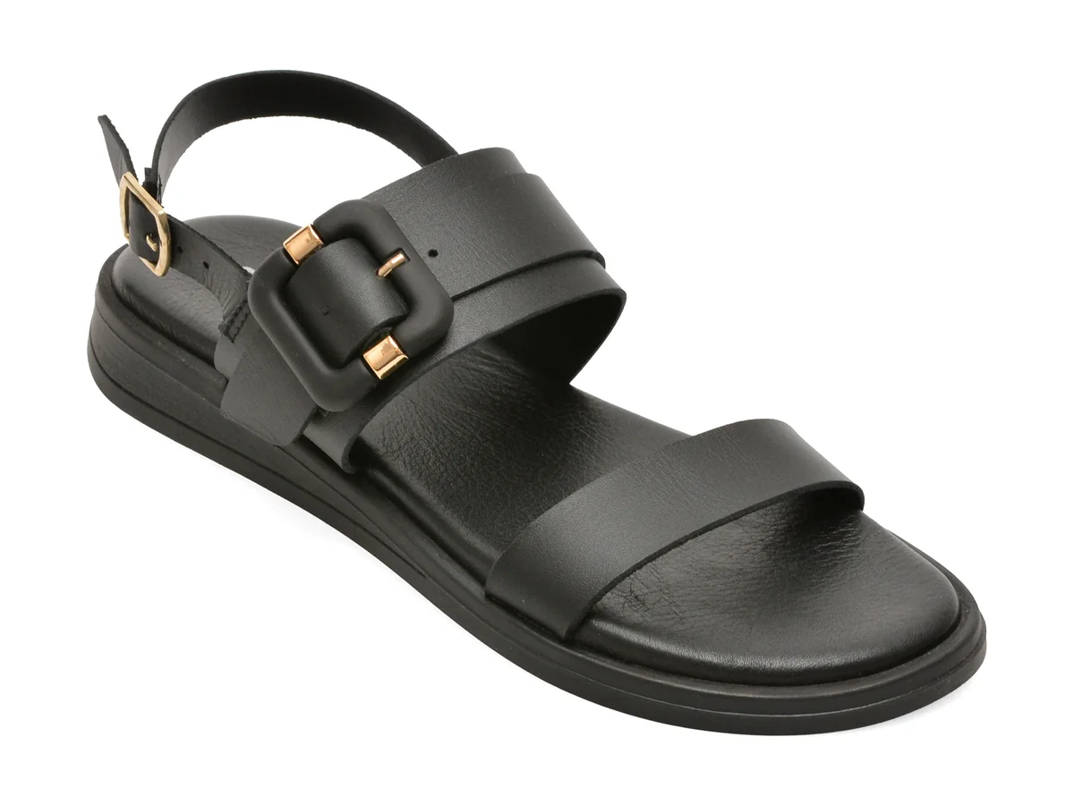 Sandale GRYXX negre, 202653, din piele naturala