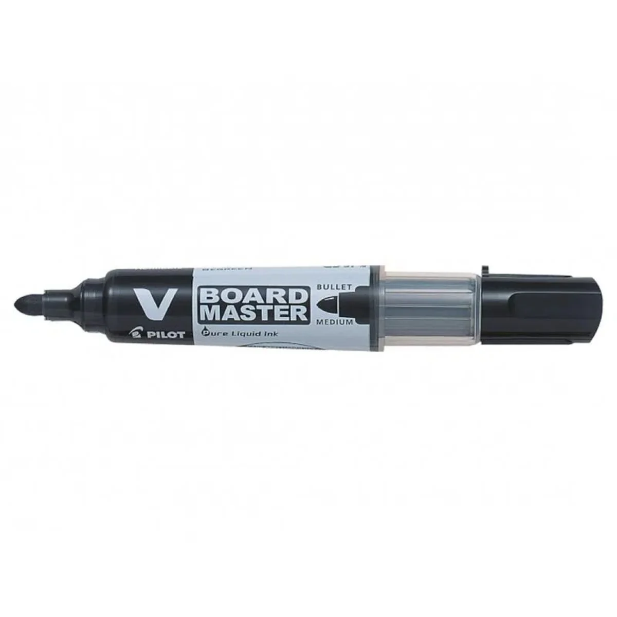 Marker pentru tabla, Pilot, Medium, Bullet, VBoard Master, Negru