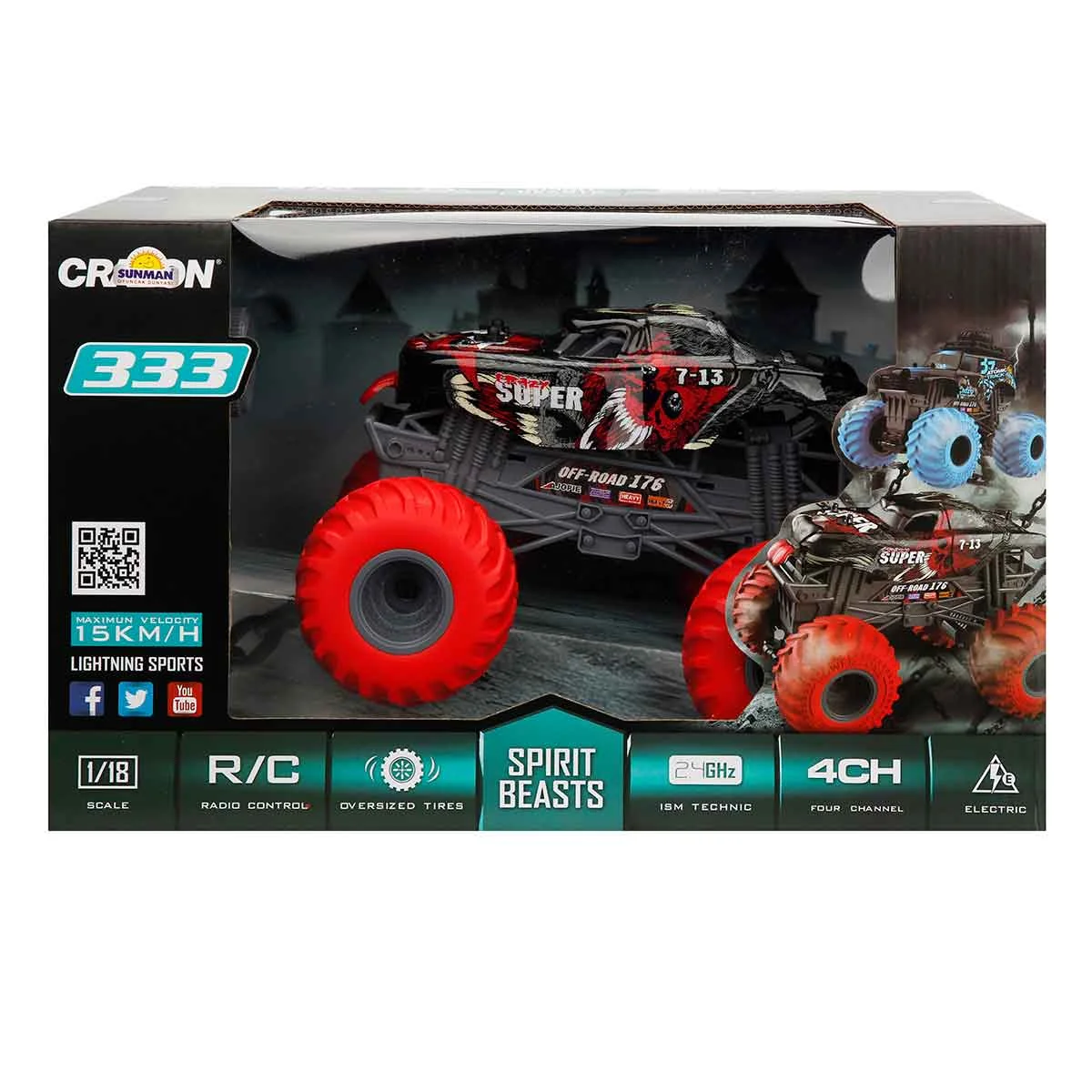 Masinuta cu telecomanda, Crazon, Spirit Beasts Beetle, 1:18
