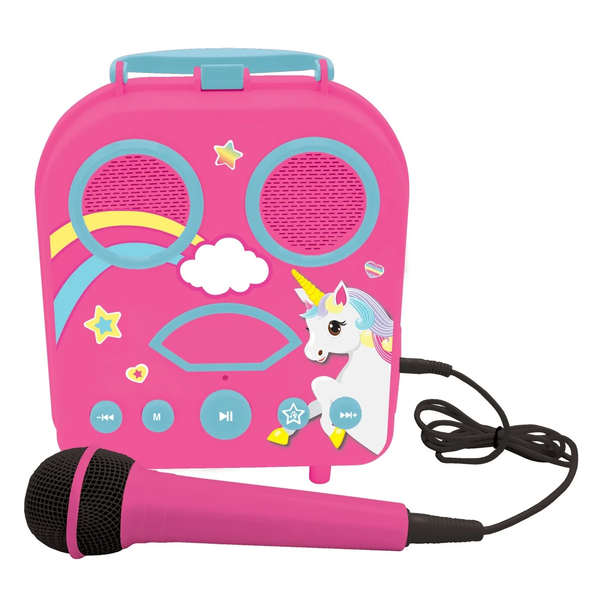 Set pentru karaoke portabil, Lexibook, Unicorn