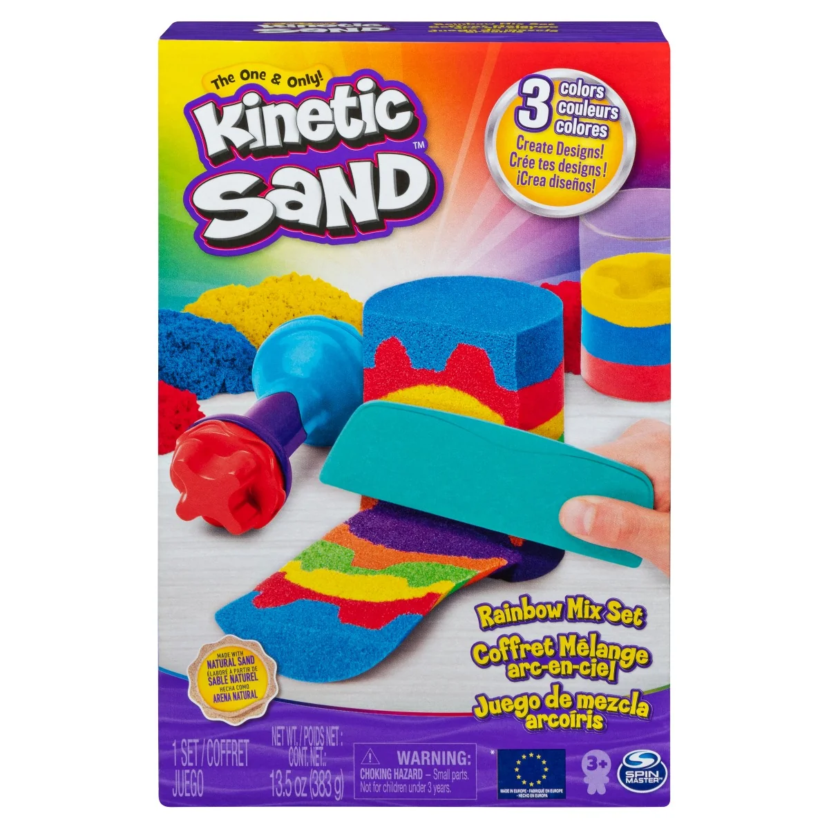 Set de joaca Kinetic Sand - Unelte de Curcubeu