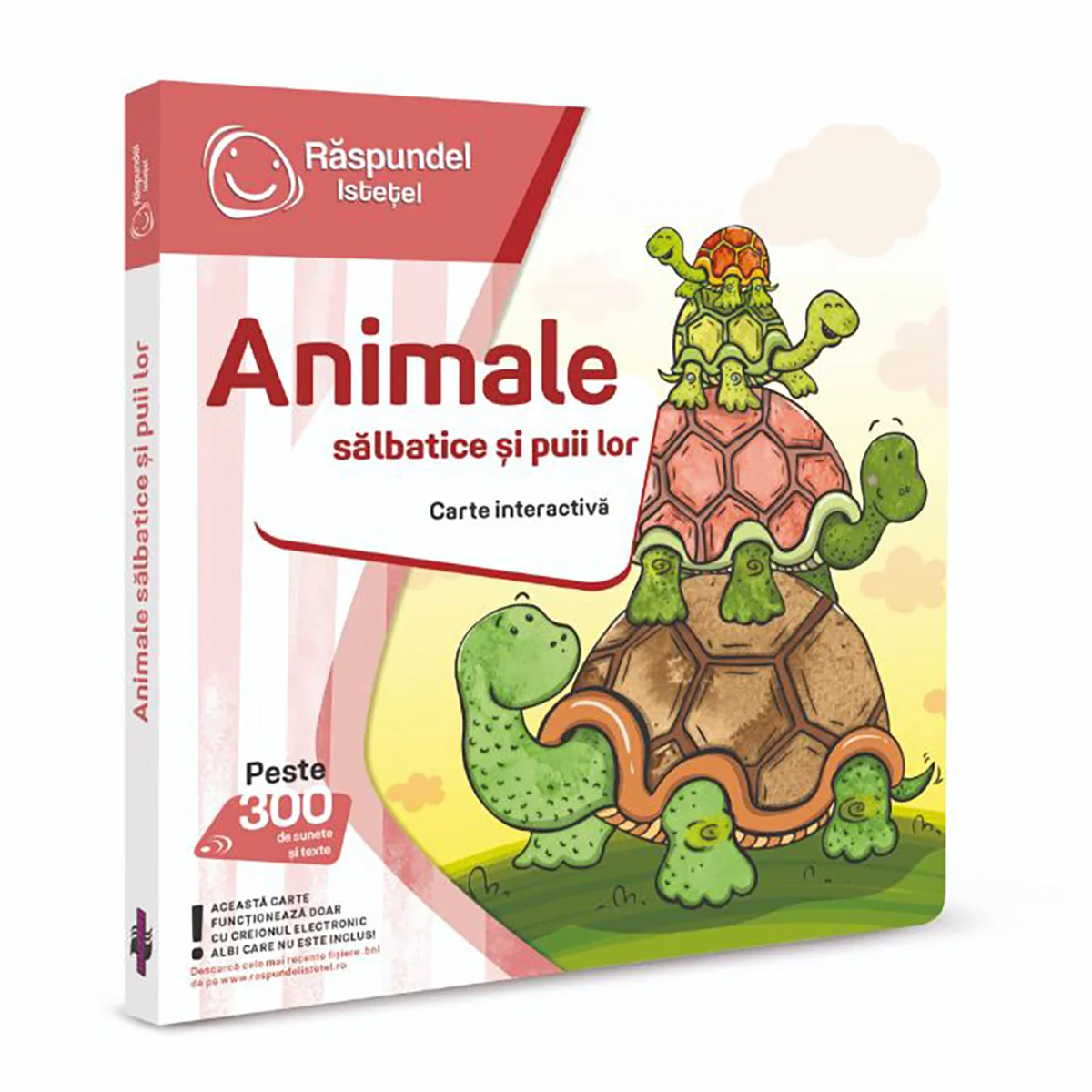 Carte interactiva, Raspundel Istetel, Animale salbatice si puii lor