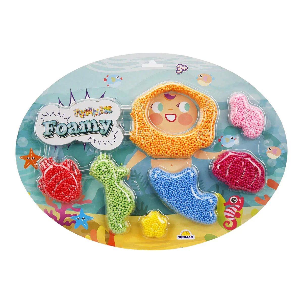 Set slime, Foamy Funmix, 7 culori