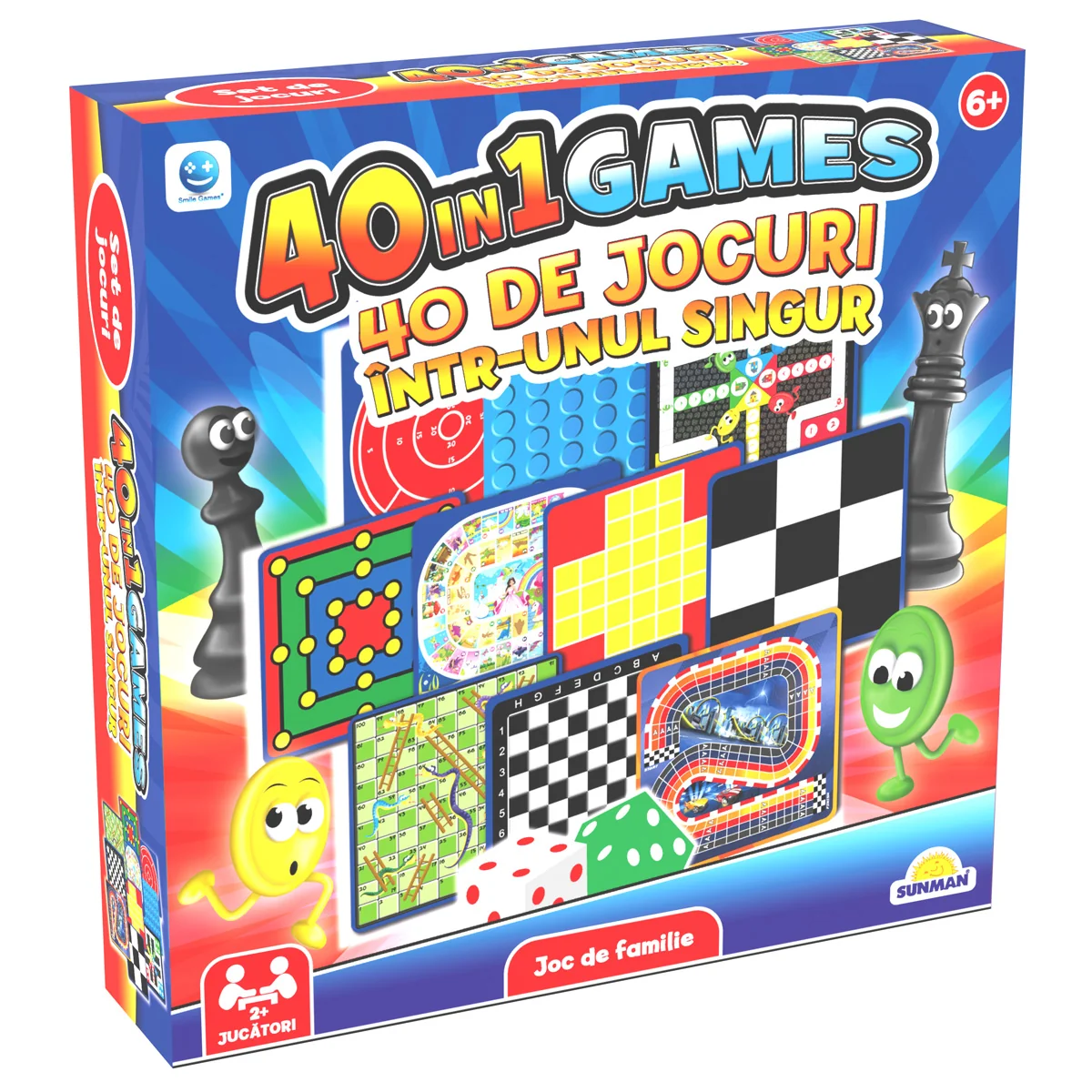 Set jocuri de societate, Smile Games, 40 in 1