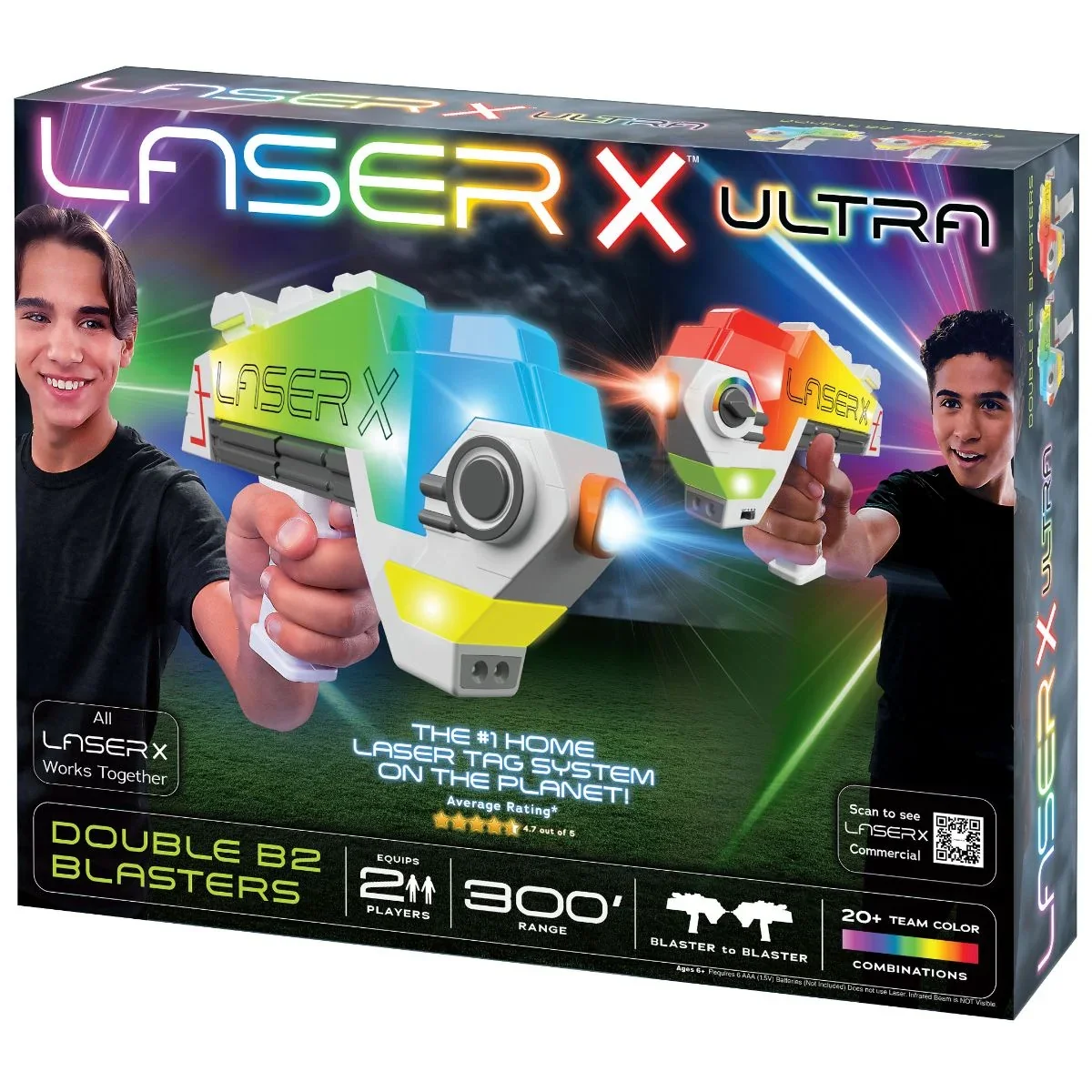 Set Double Blasters B2, Laser X Ultra, 90 metri