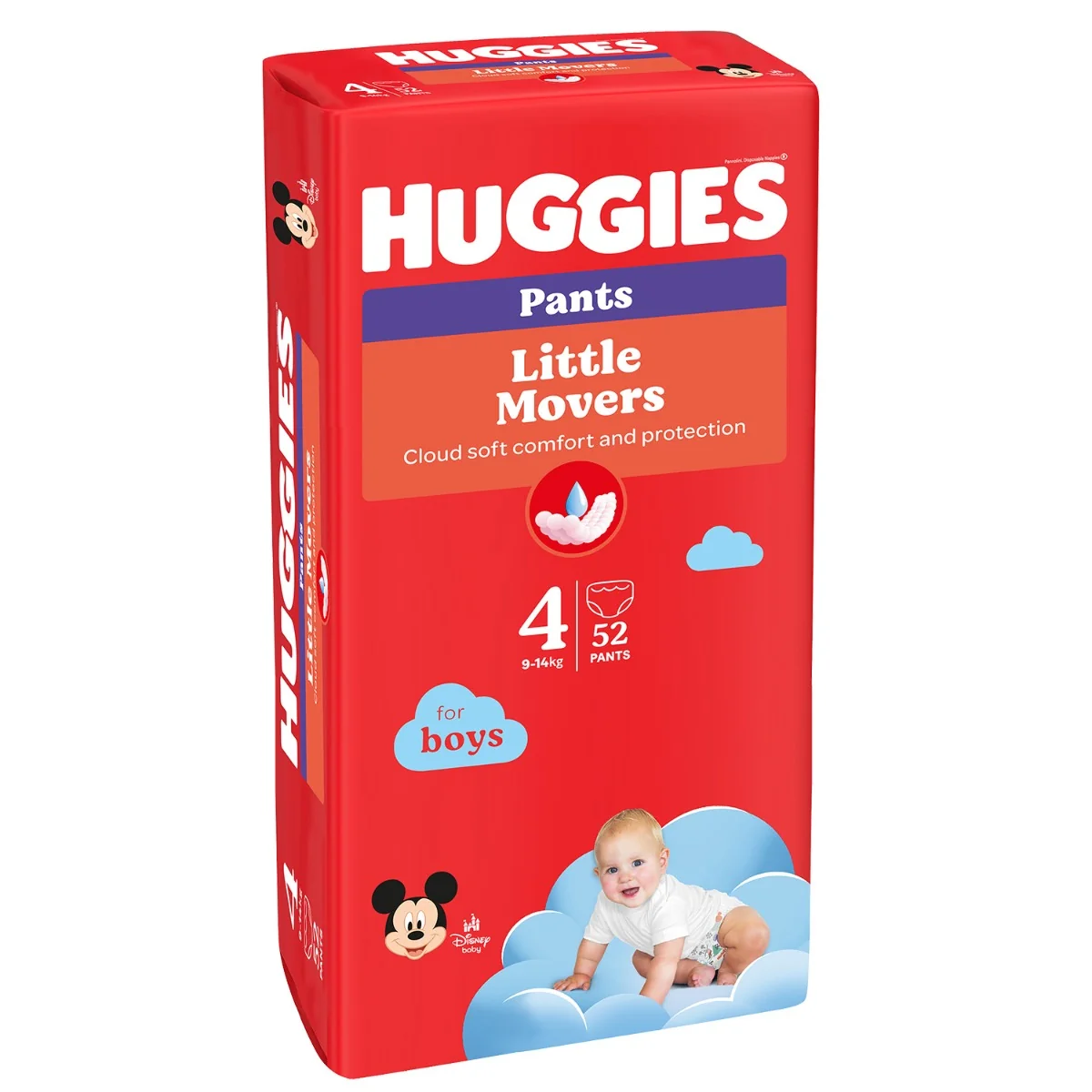 Scutece chilotel Huggies Pants Mega, nr 4, Boy, 52 buc, 9-14 kg