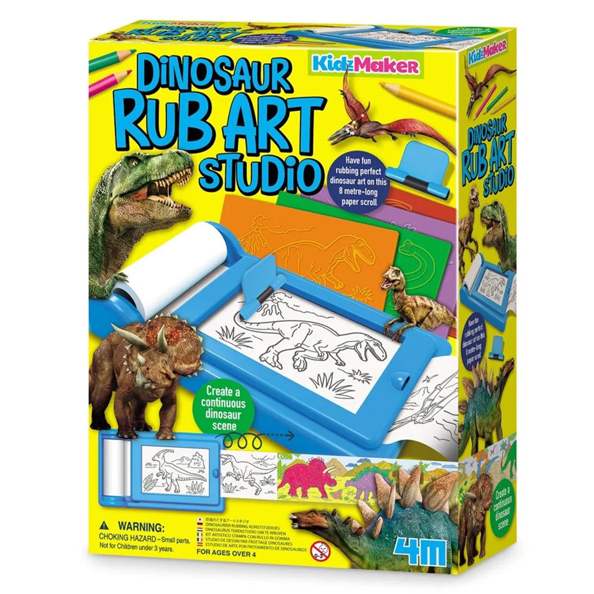 Set creativ 4M, Imprimare prin transfer, Dinozauri