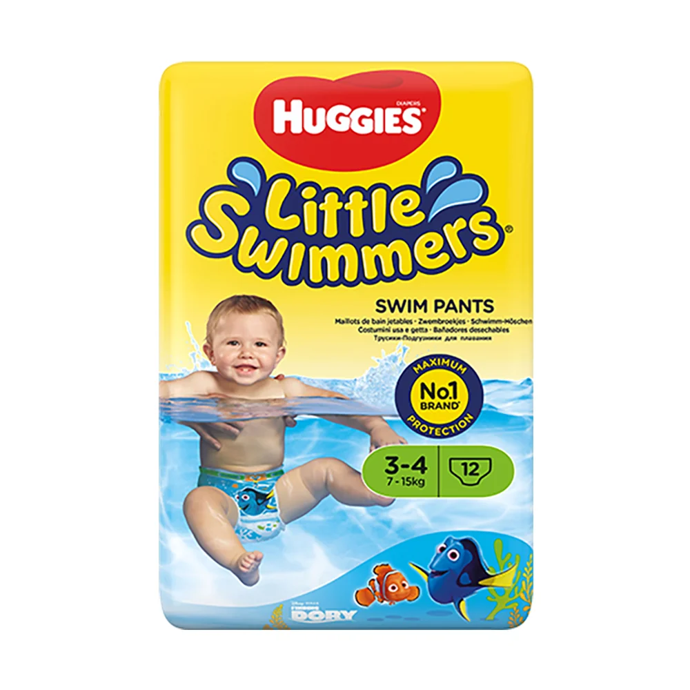Scutece Huggies Little Swimmers, Nr 3-4, 7 - 15 Kg, 12 buc