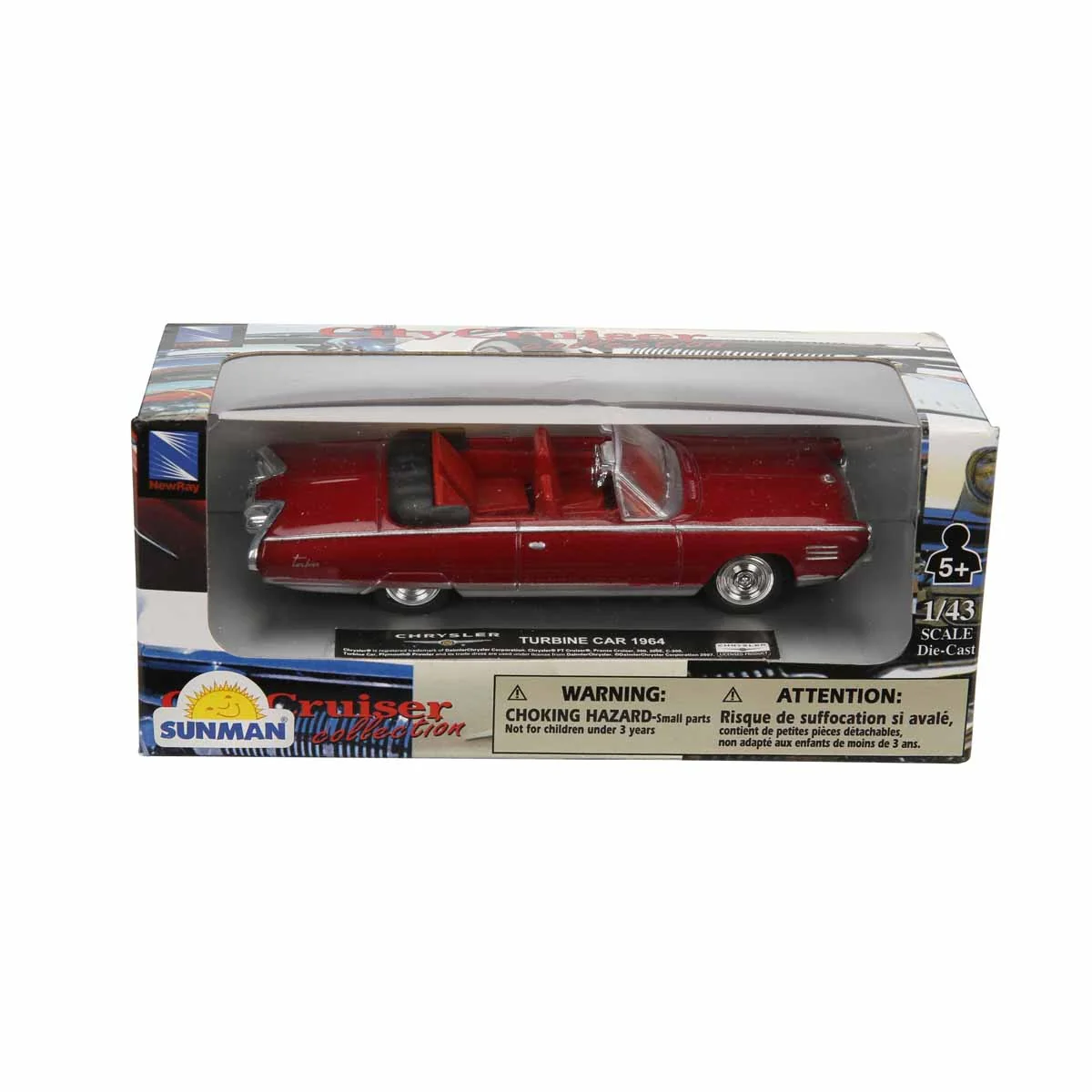 Masina metalica, New Ray, Chrysler Turbine Car 1964, 1:43