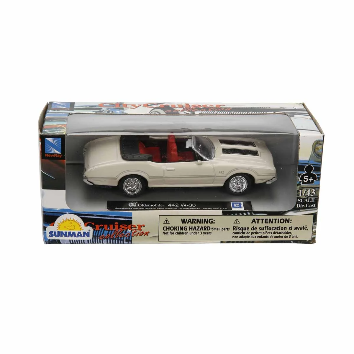 Masina metalica, New Ray, Oldsmobile 442 W-30, 1:43