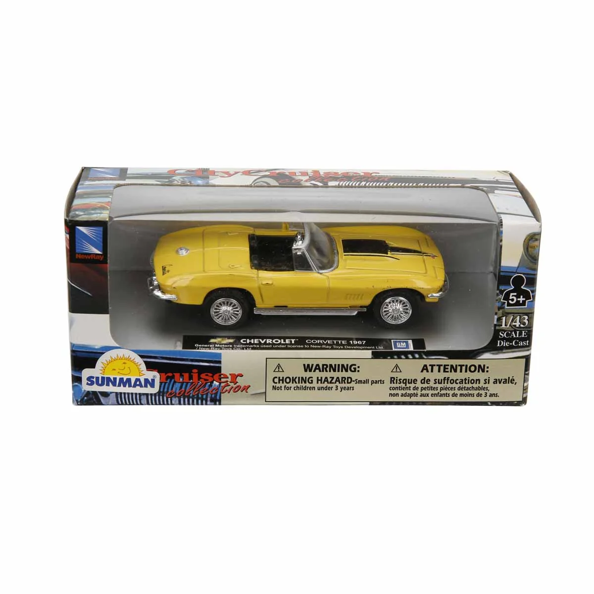 Masina metalica, New Ray, Chevrolet Corvette 1967, 1:43