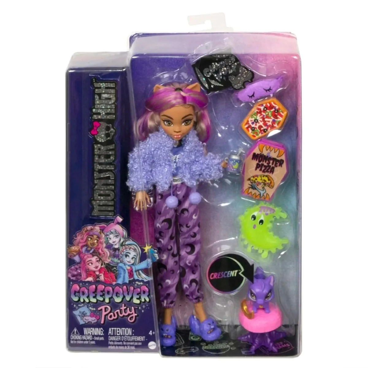 Papusa Clawdeen, Monster High, Creepover Party, HKY67