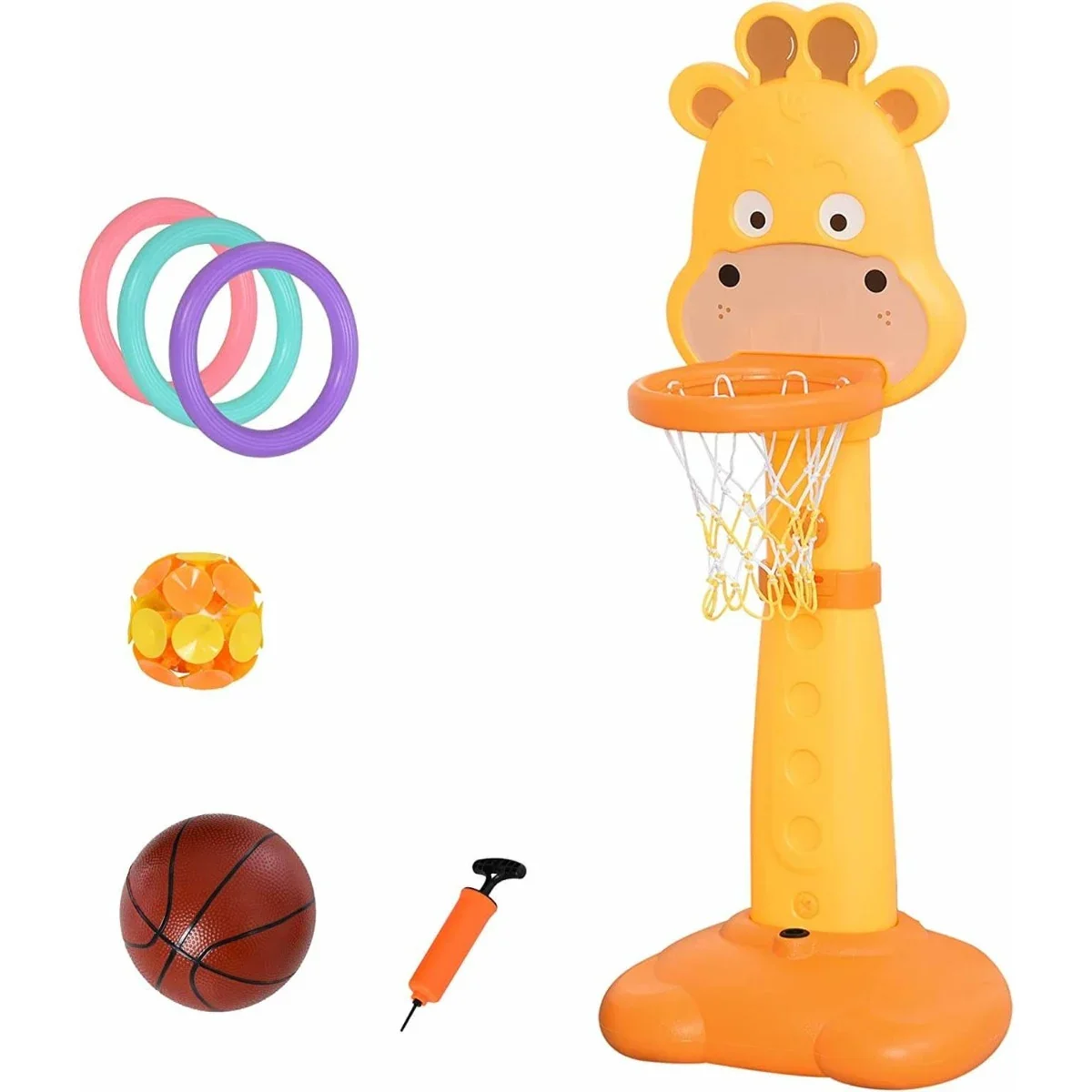 Panou de baschet multifunctional, King Sport, Girafa, 126-156 cm