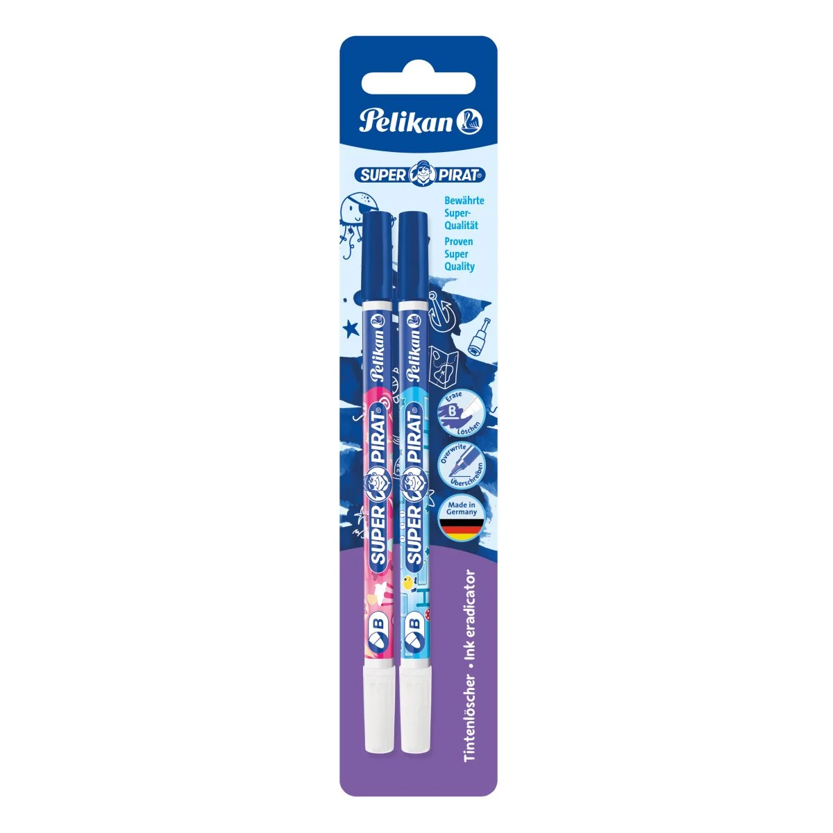 Set 2 carioci corectoare, Pelikan, Super Pirat, Varf B