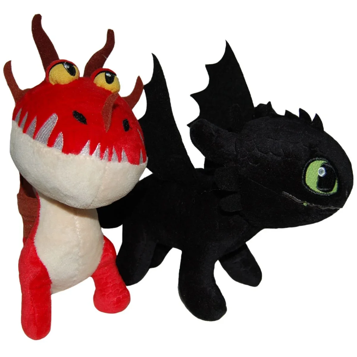 Set 2 jucarii de plus, Whitehouse Leisure, Toothless 25 cm si Monstrous Nightmare 20 cm