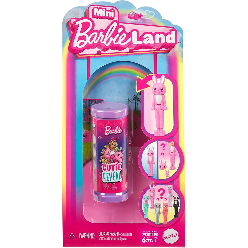 Papusa surpriza Barbie, Cutie Reveal, Mini Barbieland, HYM25