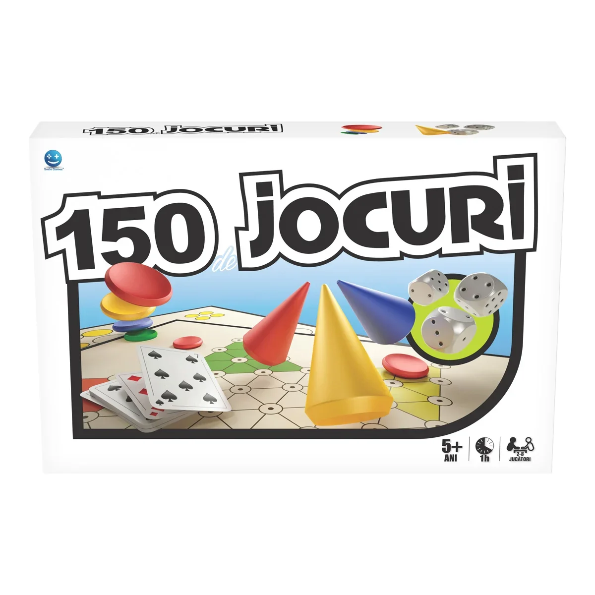 Joc de societate Smile Games, 150 de jocuri intr-unul singur