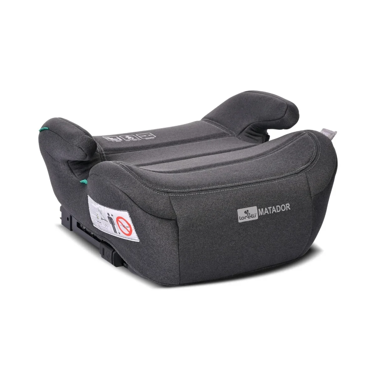 Inaltator auto cu isofix I-Size, 125-150 cm, Lorelli Matador, Black Jasper