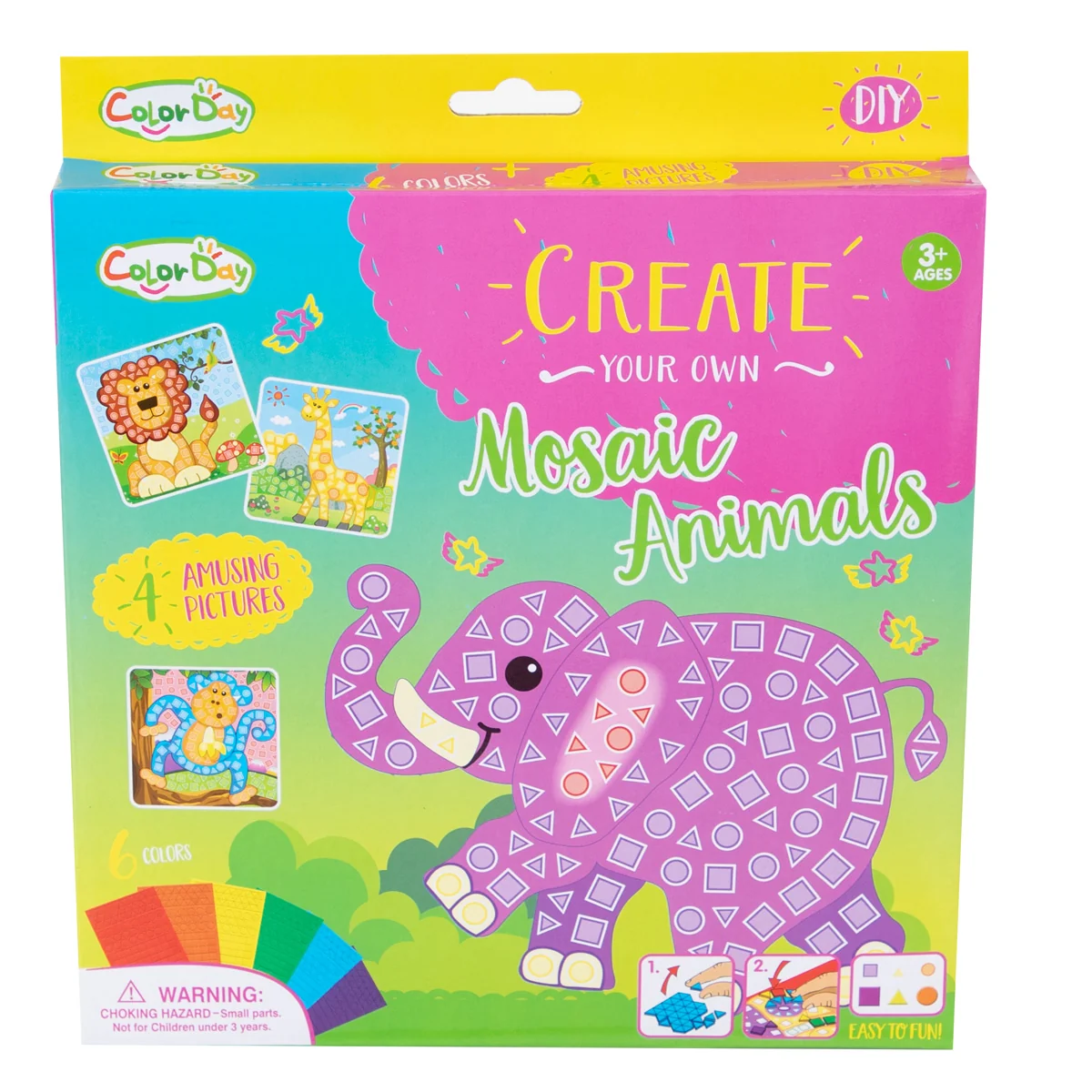 Set de creatie, Color Day, Mosaic Animals