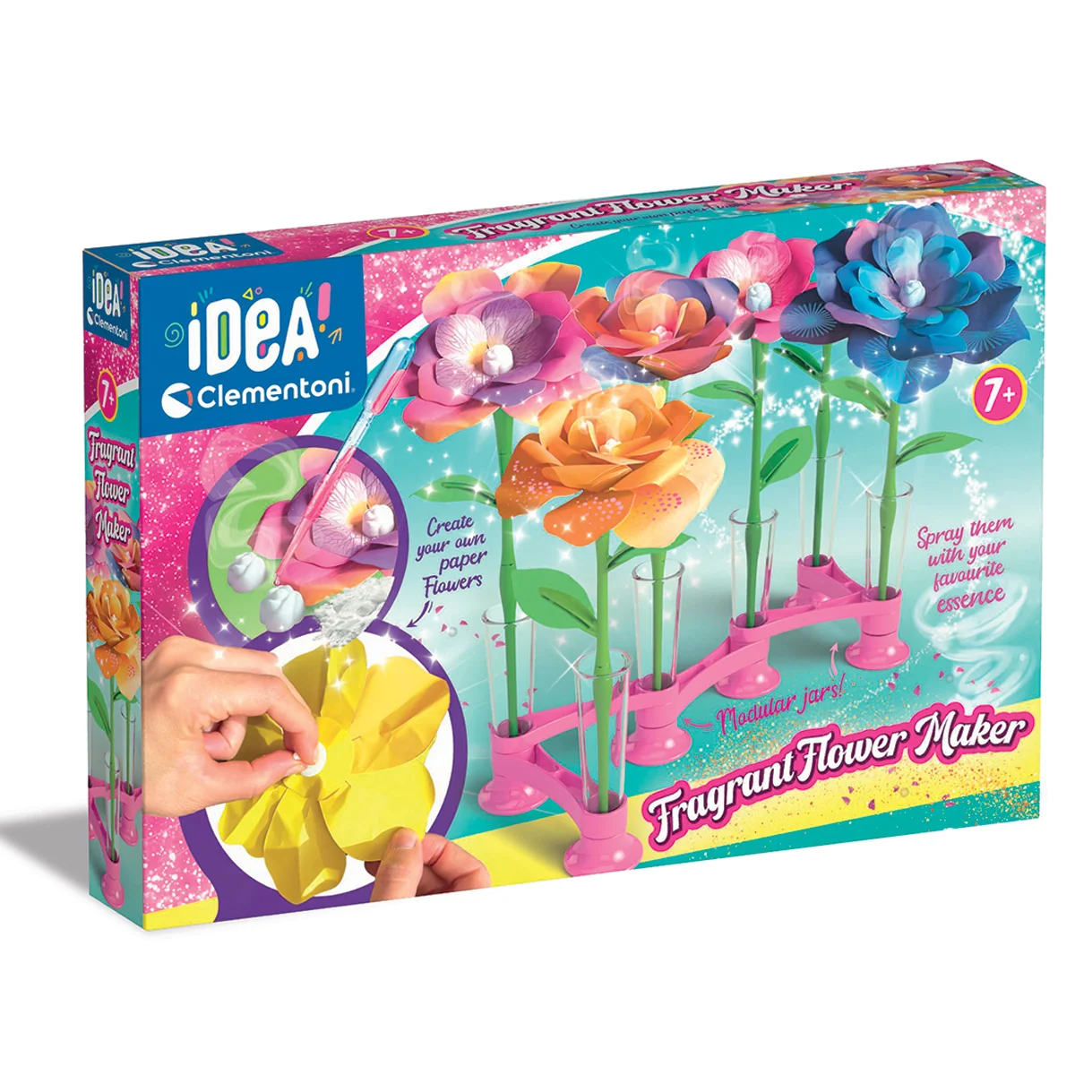 Set de joaca creativ, Clementoni, Idea, Fragrant Flower Maker