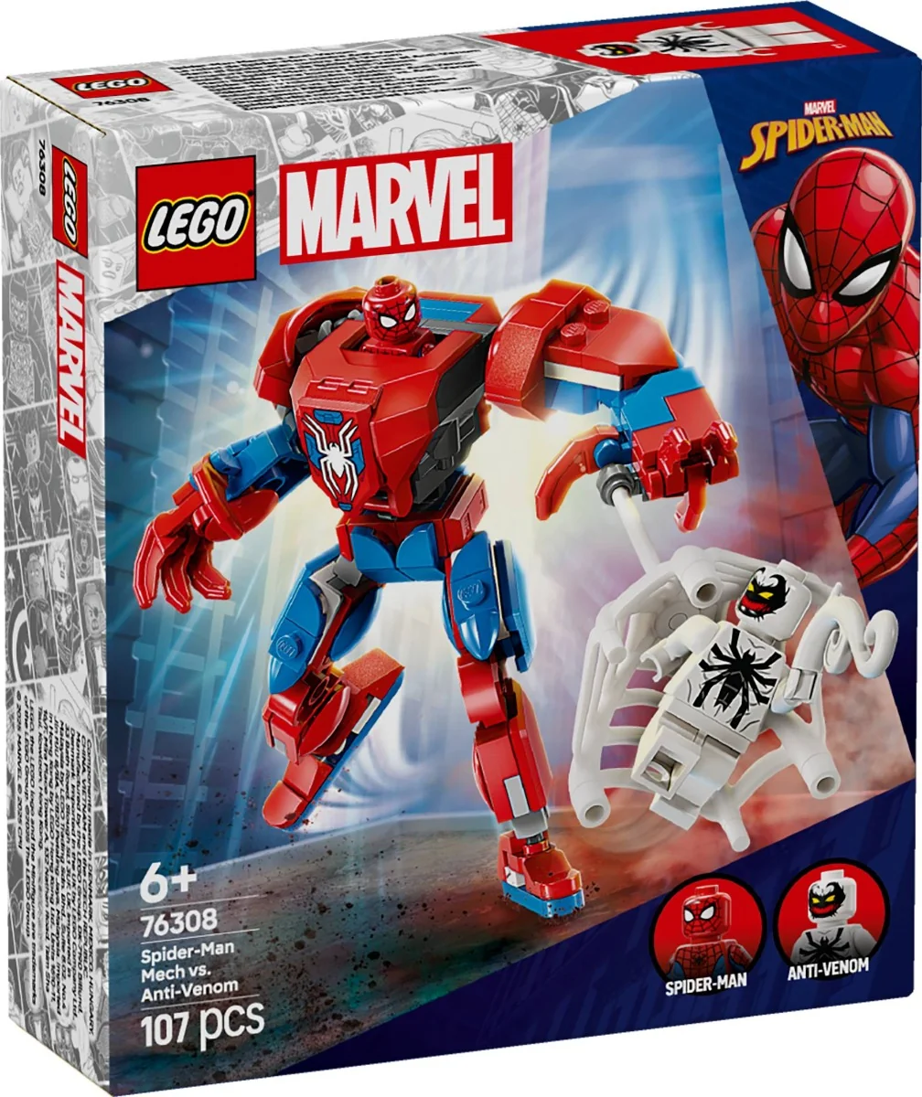 LEGO® Super Heroes - Robotul Omul Paianjen vs. Anti-Venom (76308)