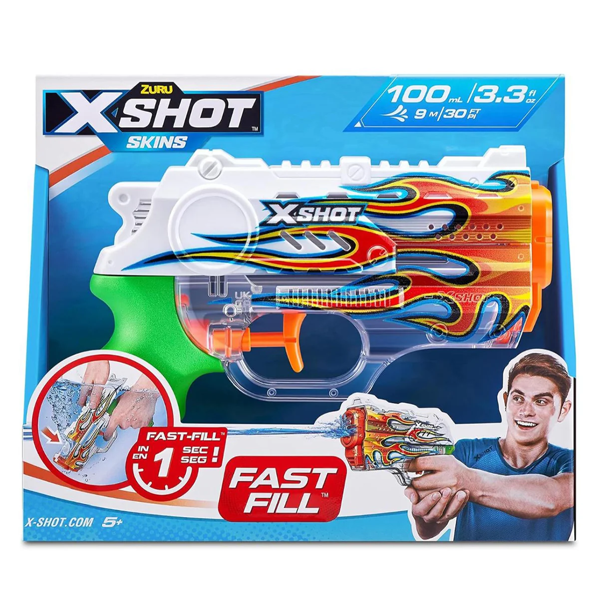 Pistol cu apa cu incarcare rapida, X-Shot Nano, Blazer