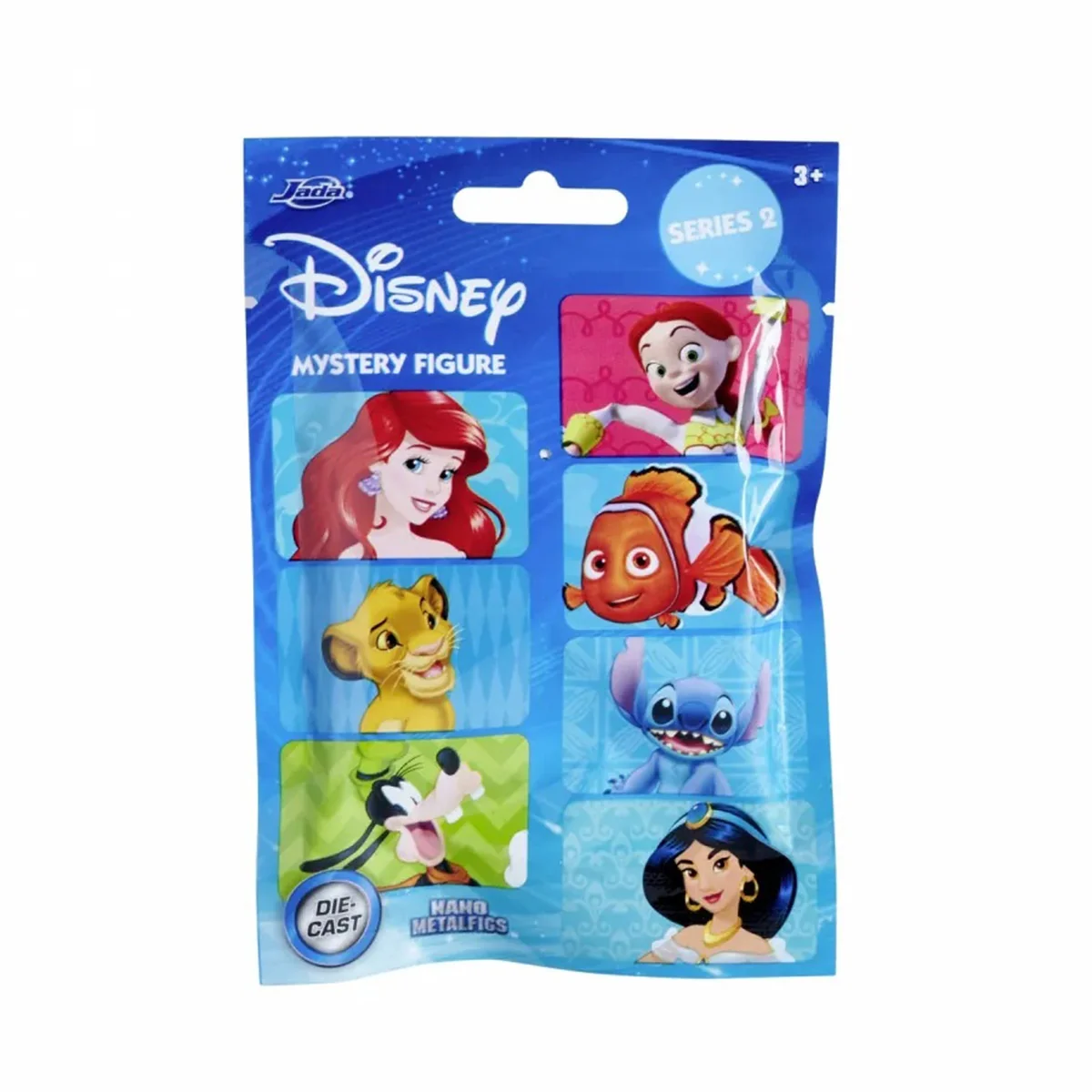 Nano figurina surpriza din metal, Jada, Disney, Seria 2, 4 cm