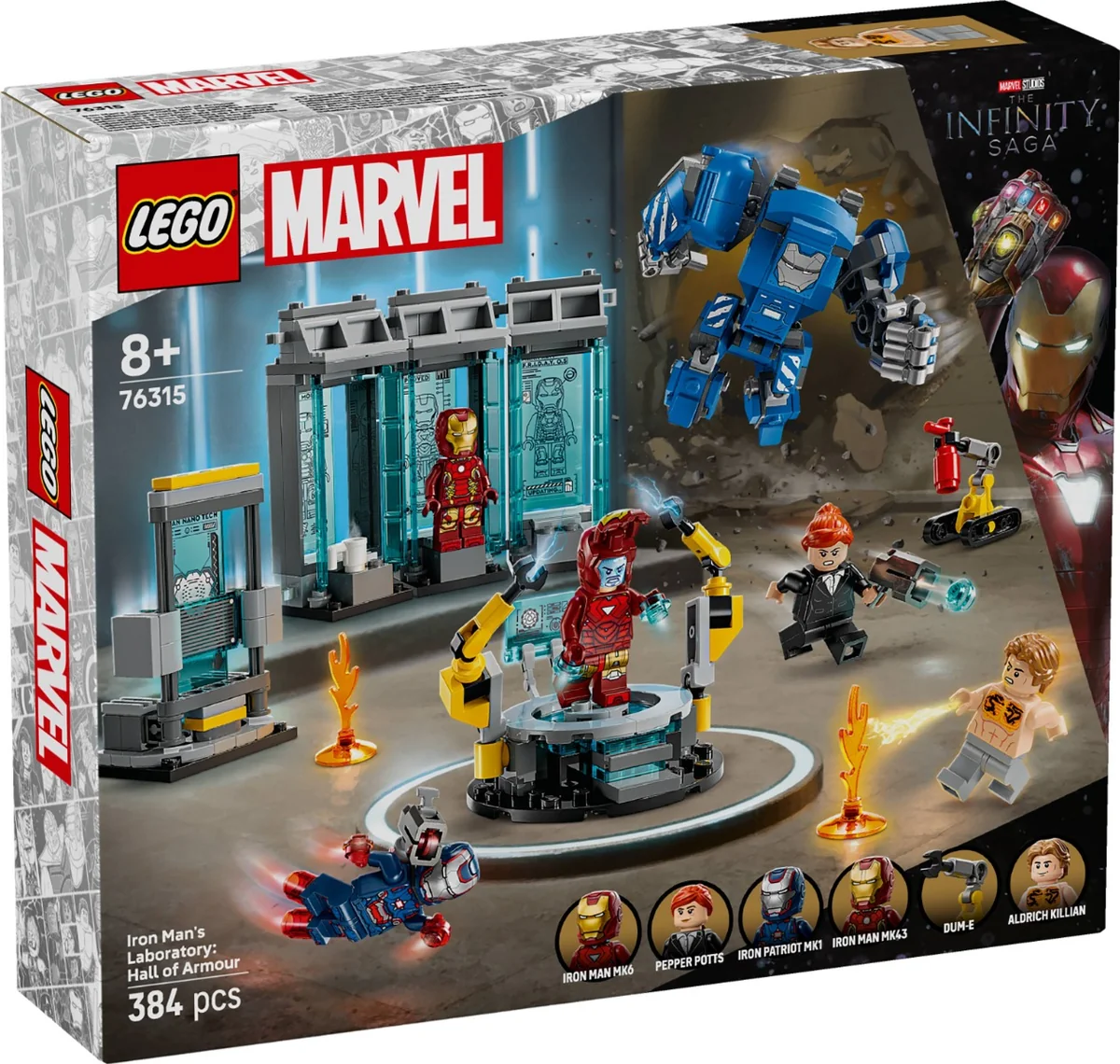LEGO® Super Heroes - Laboratorul lui Iron Man: Sala armurilor (76315)