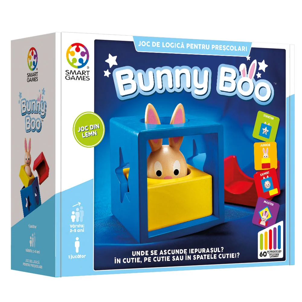 Joc de logica cu 60 de provocari, Smart Games, Bunny Boo