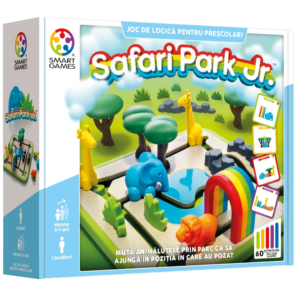 Joc de logica cu 60 de provocari, Smart Games, Safari Park Jr.