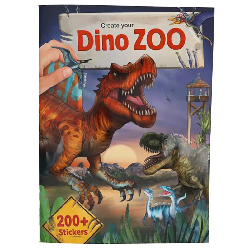 Carte cu stickere, Depesche, Creeaza-ti propriul Dino Zoo