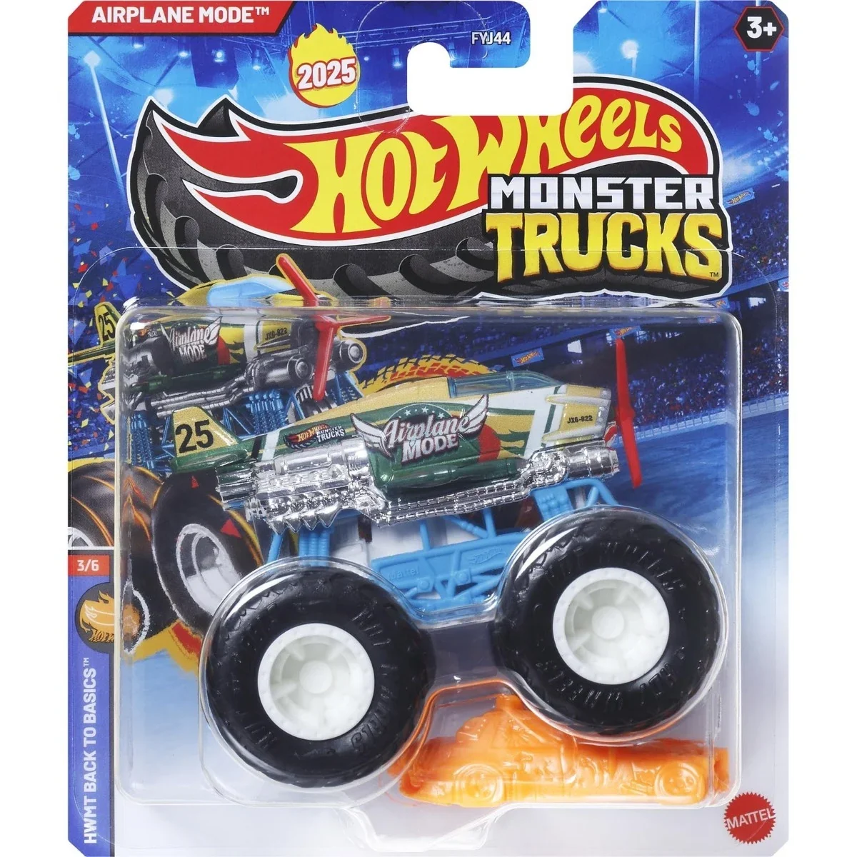Masinuta Hot Wheels, Monster Truck, Airplane Mode, JCD71