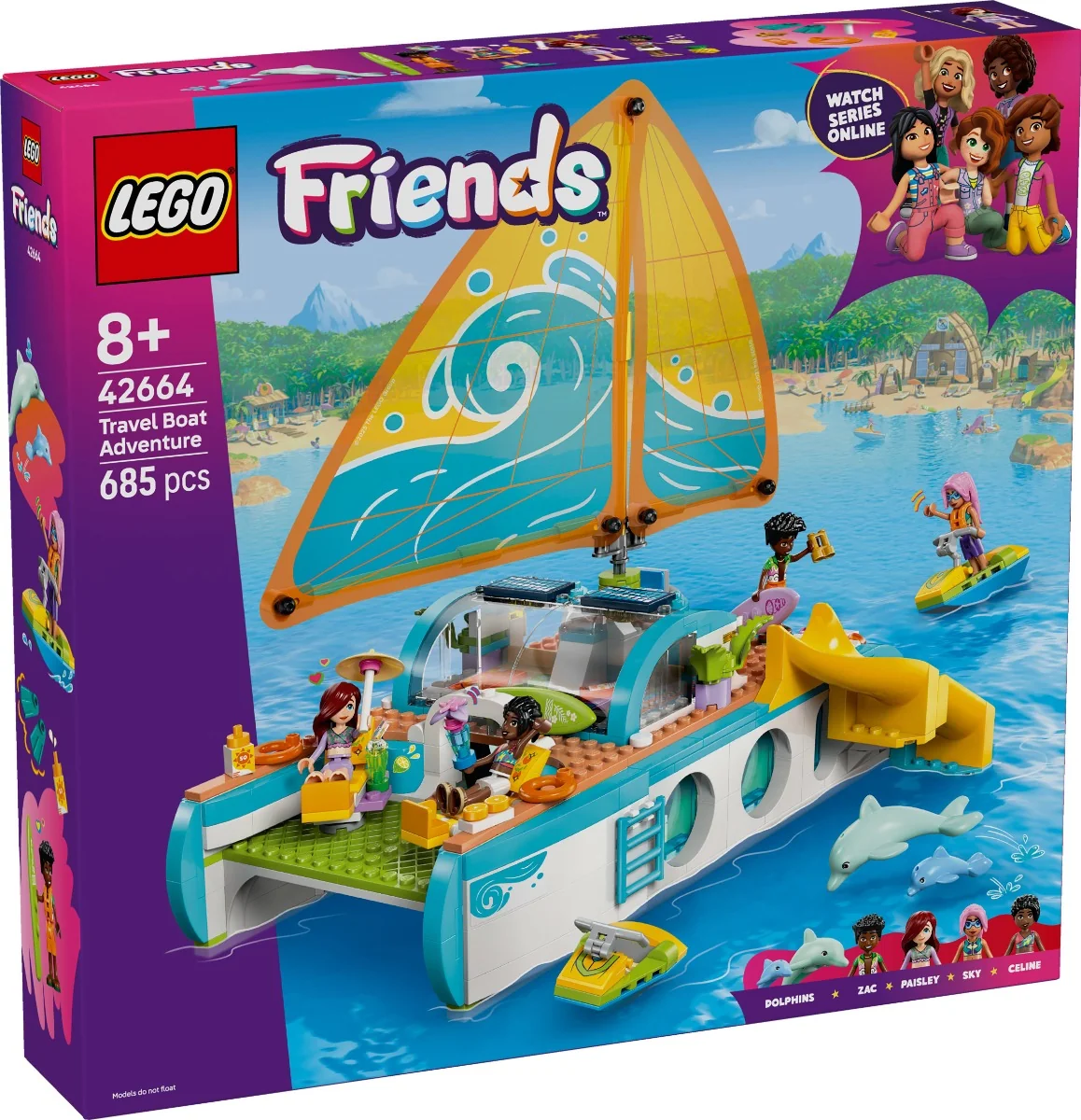 LEGO® Friends - Calatorie aventuroasa cu barca (42664)