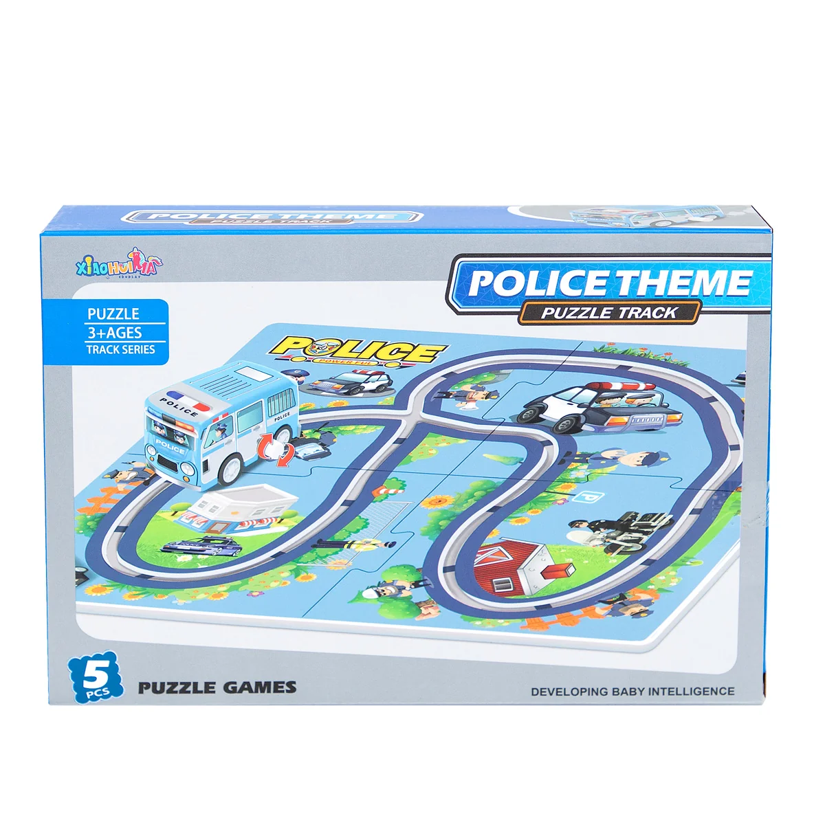 Joc si puzzle 2 In 1, Masina de politie