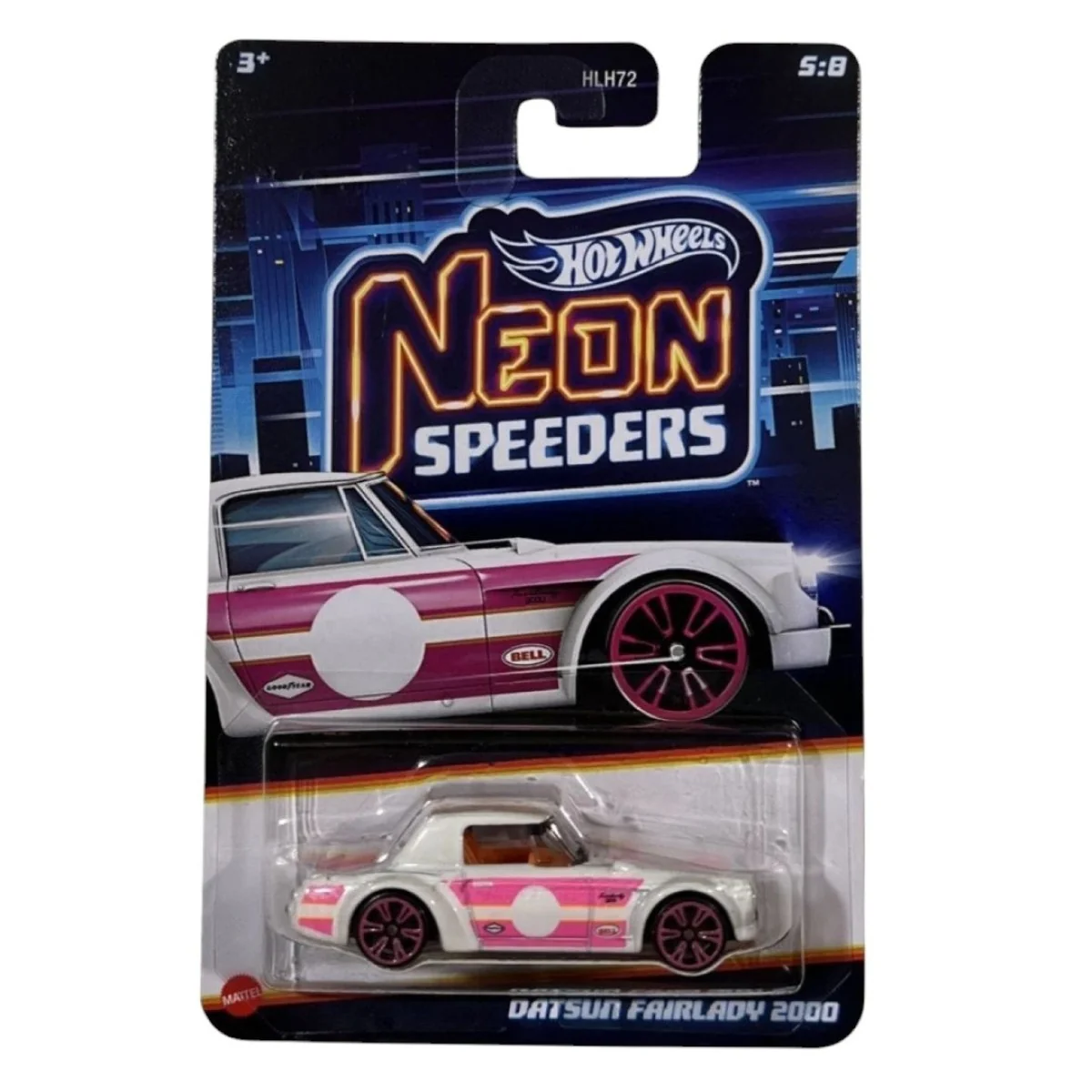 Masinuta metalica, Hot Wheels, Neon Speeders, Datsun Fairlady 2000, JCB04