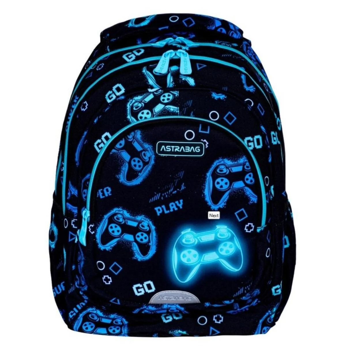Ghiozdan cu 3 compartimente, AstraBag, Go Playing