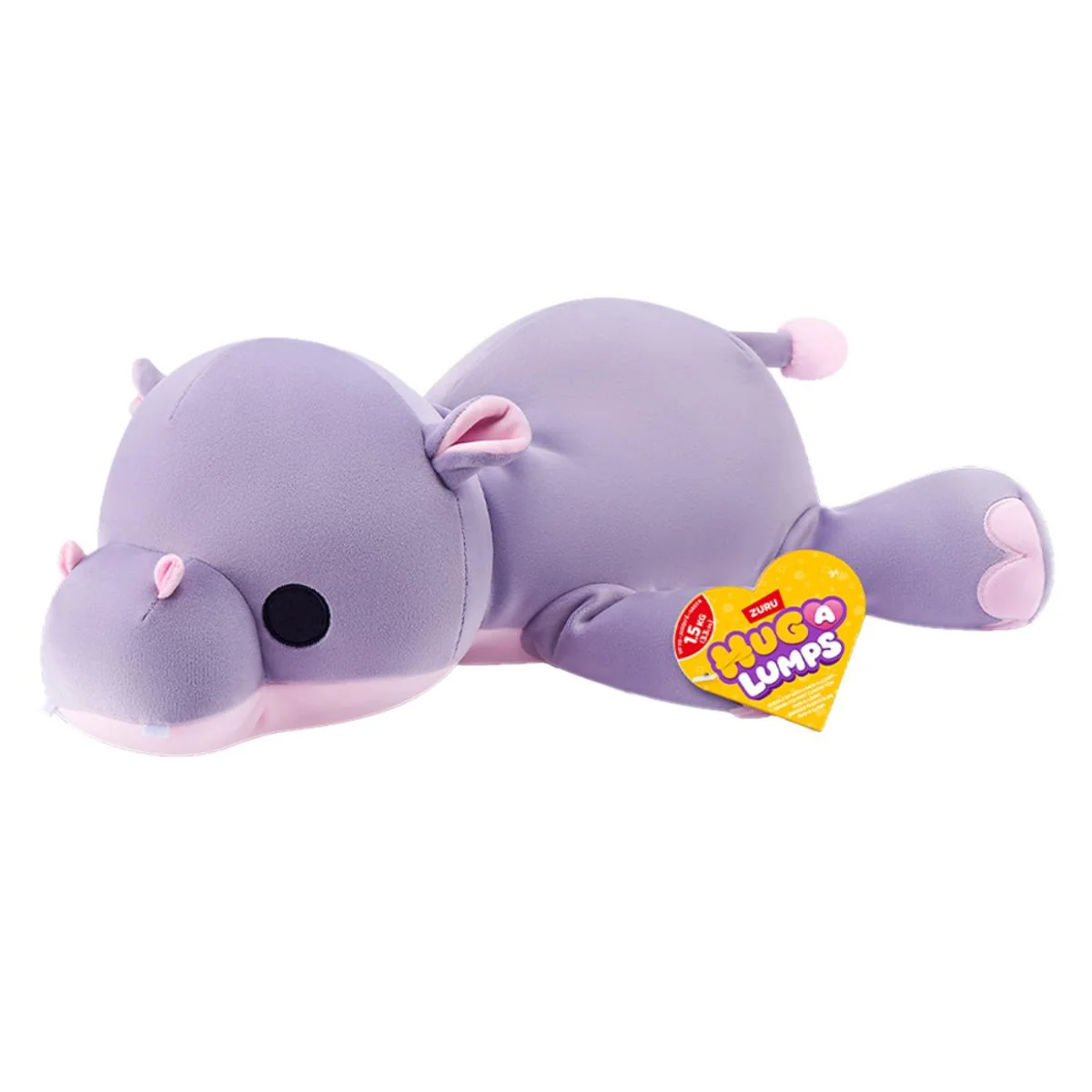 Jucarie de plus super moale, Hug A Lumps, S2, Hipopotamul Harley, 60 cm