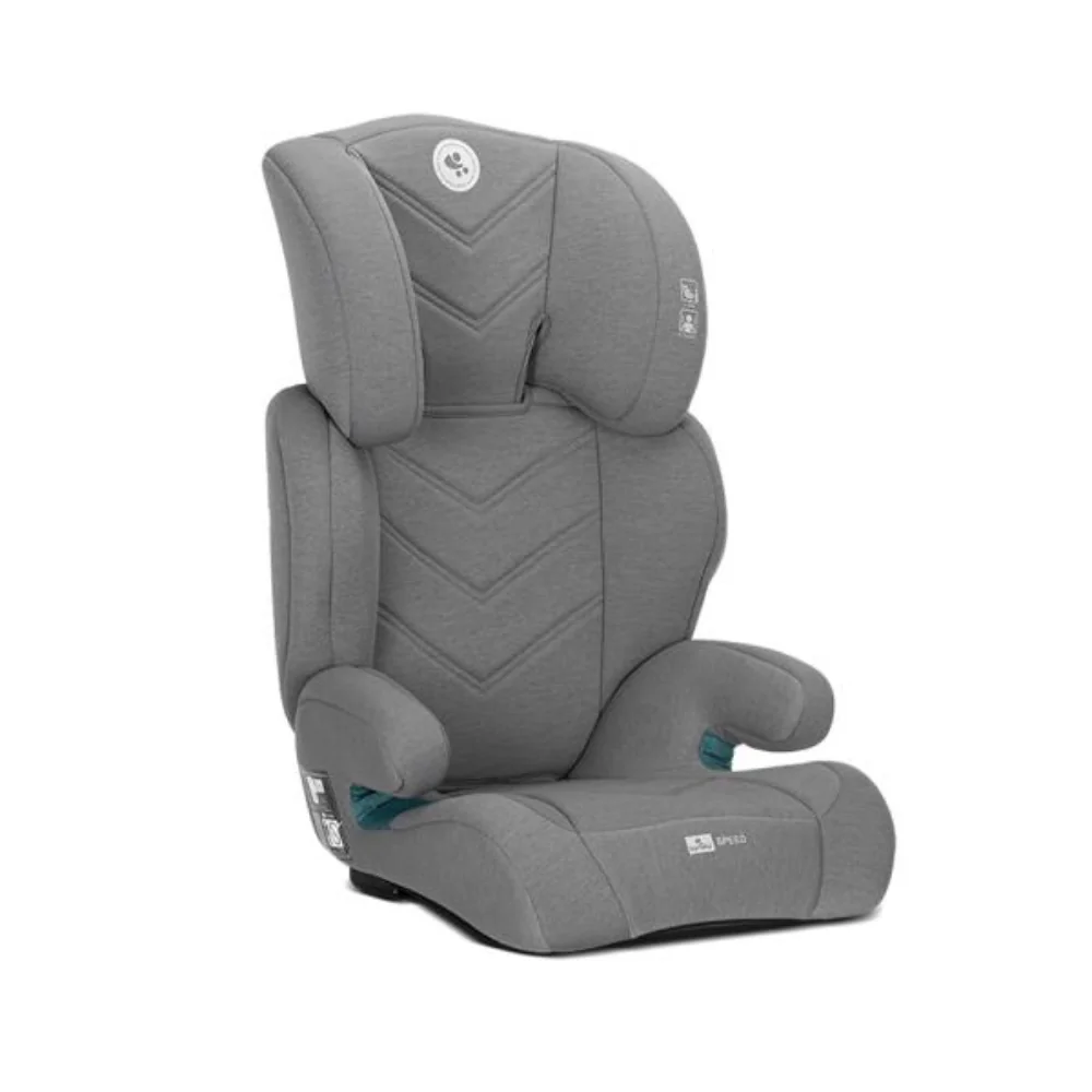 Scaun auto, Lorelli Speed, I-Size, transformabil in inaltator auto, 3-12 ani, 100-150 cm, Grey