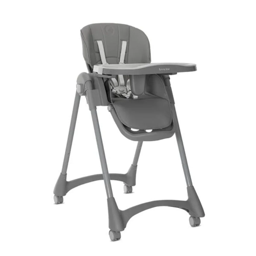 Scaun de masa, Lorelli Tummy Time, reglabil multiple pozitii, roti din silicon, Grey