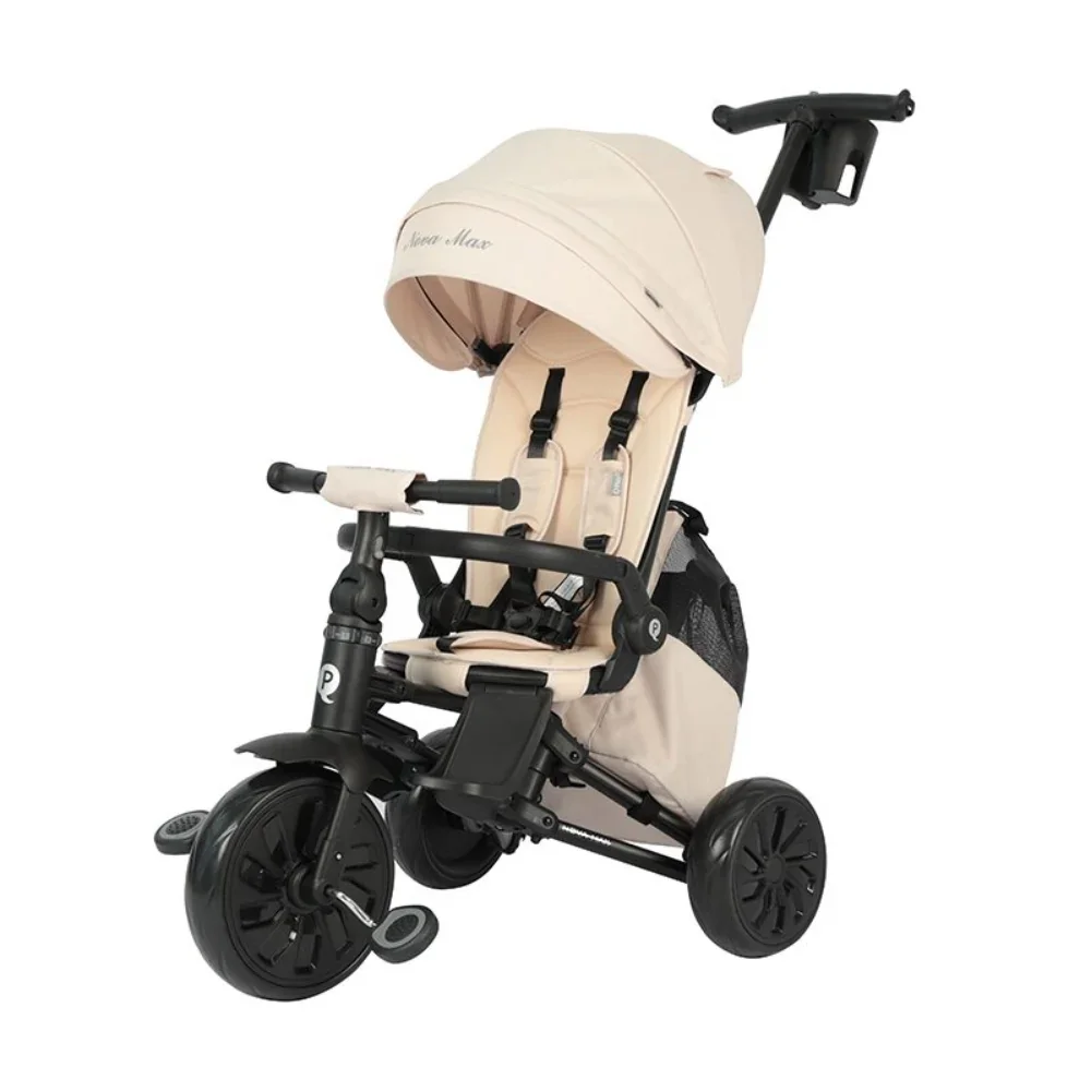 Tricicleta ultrapliabila, Qplay Nova Max, Bej