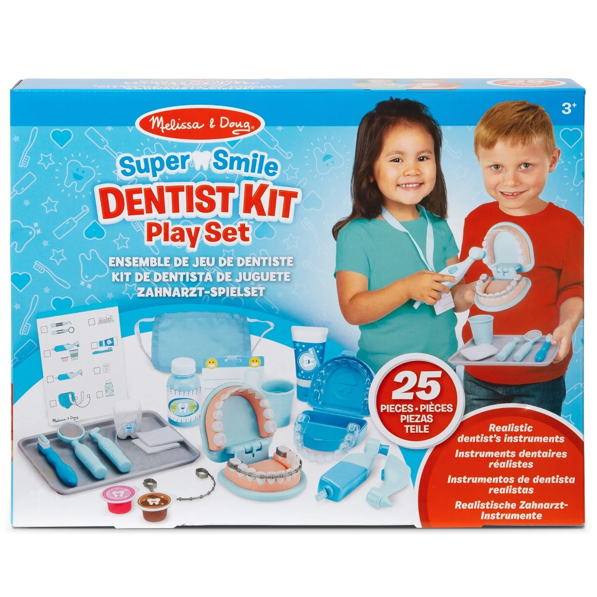 Set de joaca, Melissa & Doug, La Stomatolog, 25 piese, 6074886