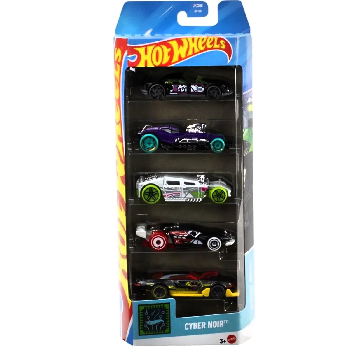 Set 5 masinute Hot Wheels, Cyber Noir, JKG06