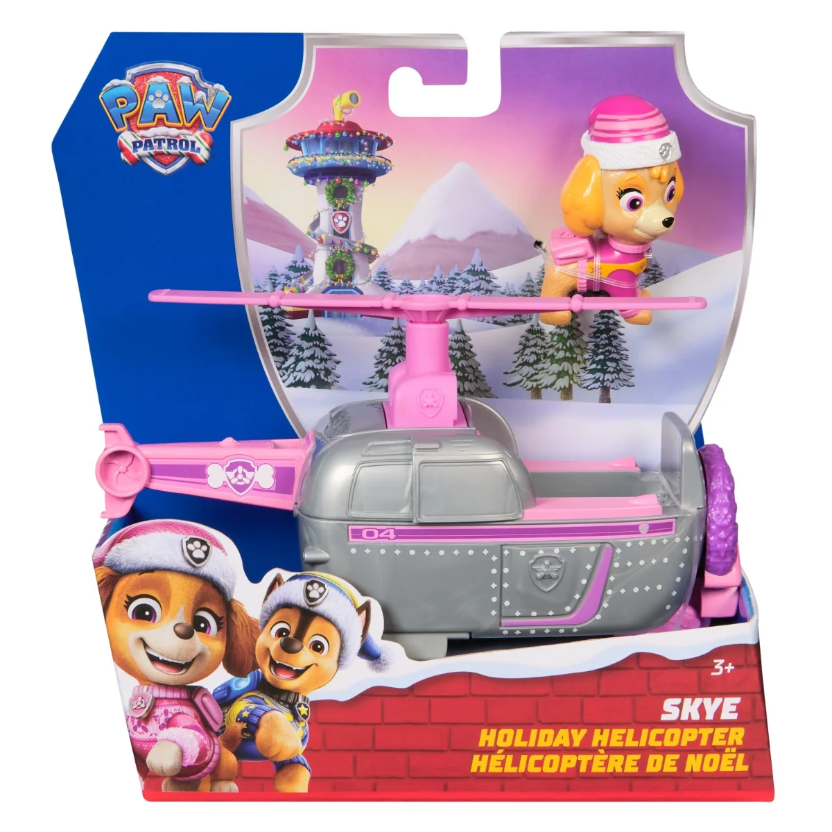 Elicopter cu figurina, Paw Patrol, Skye Holiday, 20153733